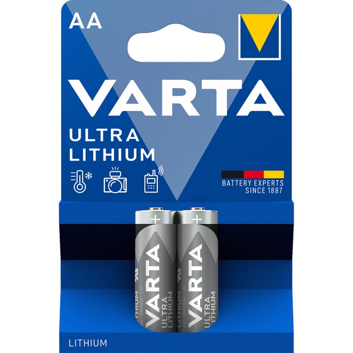Baterie Varta Ultra Lithium 6106, AA / R6, litiu, 2 buc