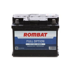 Baterie auto Rombat Full Option, 12 V, 55 Ah, 450 A, 24.2 x 17.5 x 16.8 cm