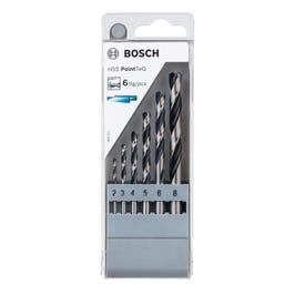 Burghie pentru metal, Bosch 2608577346, set 6 bucati
