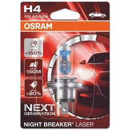 Bec auto Osram H4 Night Breaker Laser, P43T, 60/55 W, 12 V