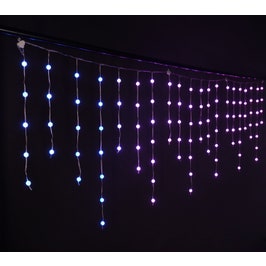 Instalatie turturi ball Craciun, Hoff, 105 LED-uri cu lumina RGB, 2.85 x 0.67 m, controler, interior / exterior