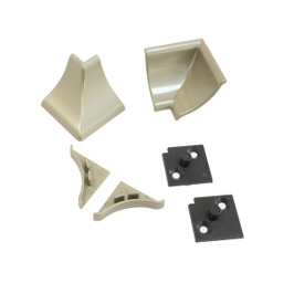 Set accesorii pentru plinta antistrop concava, IFL 16603, finisaj inox