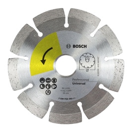 Disc diamantat, segmentat, pentru debitare caramida / tigla, Bosch Expert Universal, 125 x 22.23 mm
