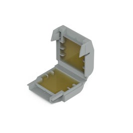 Caseta Gelbox 207-1331, marimea 1, pentru seriile 221 / 2X73, conectori de maxim 4 mmp, gri, IPX8, set 4 bucati
