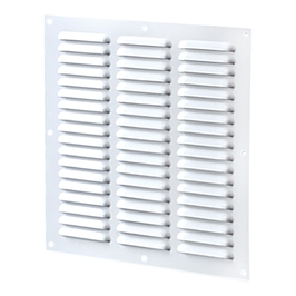 Grila metalica ventilatie Vents, otel, alb, 200 x 100 x 8 mm