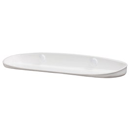Etajera baie din plastic Istiridie 131, finisaj alb, un raft, 53 x 13.5 x 5 cm
