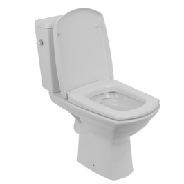 Set vas WC + rezervor + mecanism + capac, Cersanit Carina New Clean On K31-043, din portelan, 35 x 78 x 66 cm