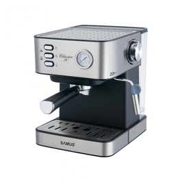 Espressor cafea Samus Classico 20, cafea macinata, 20 bar, 850 W, gri + negru