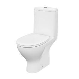 Vas wc cu rezervor + mecanism + capac, set Cersanit Moduo K116-035, alb, evacuare orizontala, montaj pe pardoseala