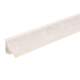 Plinta PVC pentru blat baie sau bucatarie, Korner, Porcelain, cu margini flexibile cauciucate, 23 mm, 3 m