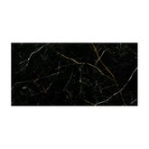 Gresie exterior / interior portelanata Royal Black Polis, 59.8 x 119.8 cm, negru, lucioasa, rectificata, imitatie marmura
