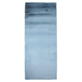 Traversa Chip Pes 7050, 80 x 200 cm, poliester, albastru, dreptunghiulara