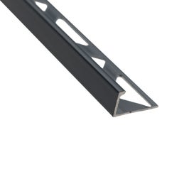 Profil aluminiu terminatie gresie si faianta, SET S51, drept, antracit, 10 x 2500 mm