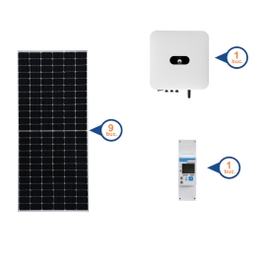 Sistem fotovoltaic 4kW monofazat, cu 9 panouri fotovoltaice Hoff, On Grid