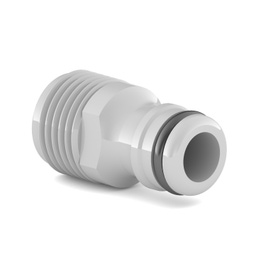 Adaptor robinet - furtun pentru irigatii gradina, 1 iesire, filet exterior, 19 mm, polipropilena, Cell Fast 50-670