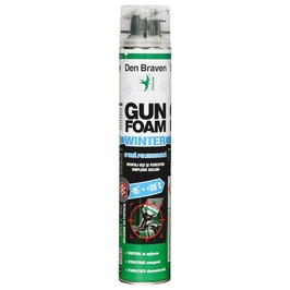 Spuma poliuretanica, aplicare cu pistol, varianta de iarna, Den Braven Gun Foam, 750 ml
