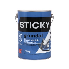 Grund pentru metal, Sticky Grundal, interior / exterior, rosu oxid, 5 kg