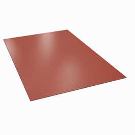 Tabla plana din otel, zincata, Bilka, rosu inchis mat (RAL 3009), 2000 x 1250 x 0.5 mm