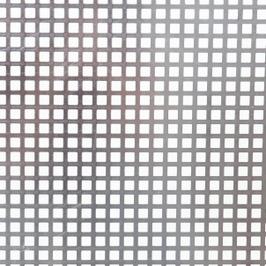 Tabla aluminiu perforata, perforatii patrate, C10U15, 1 x 2000 x 1000 mm