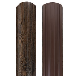 Sipca metalica cutata pentru gard, maro lucios (RAL 8017) wood, 1500 x 101 x 0.45 mm