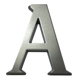 Litera A pentru casa, Sartpol, aluminiu, argintiu, 10 x 10 cm