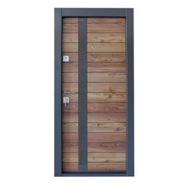 Usa interior metalica Arta Door Eco 205, dreapta, nuc + gri antracit, 201 x 88 cm