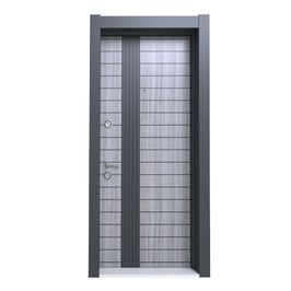 Usa interior metalica Arta Door Eco 206, dreapta, gri, 201 x 88 cm 