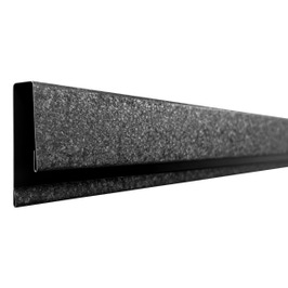 Profil lateral J pentru lambriu metalic, Top Profil Sistem, otel zincat, negru (RAL 9005), hi-mat, 2 m