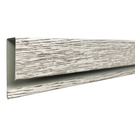 Profil lateral J pentru lambriu metalic, Top Profil Sistem, otel zincat, stejar alb, 2 m