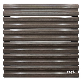 Sipca metalica pentru gard, Simetrica, mesteacan imitatie lemn fata, maro lucios spate, 500 x 115 x 0.4 mm, 25 buc