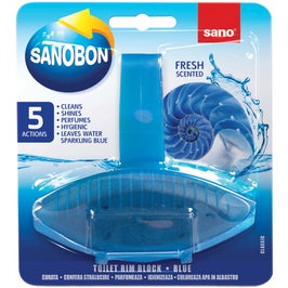 Odorizant wc baie Sano Bon Blue Regular 5 in 1, solid, 55 g