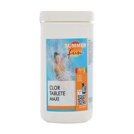 Clor Maxi tablete de 200 grame, Summer Fun, pentru apa piscina, 1 kg
