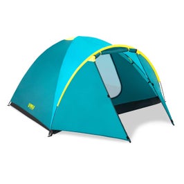 Cort camping, 4 persoane, Bestway Pavillo active ridge 68091, poliester, (210 + 100) x 240 x 130 cm