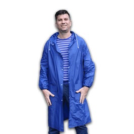 Pelerina ploaie Universal, PVC, albastru, marimea XXL