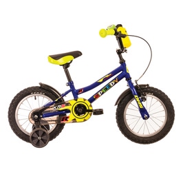 Bicicleta copii, 3 - 5 ani, City, DHS 1401, 14 inch, 1 viteza, frane V - Brake, albastru