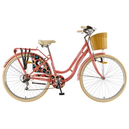 Bicicleta adulti, oras, Polar Grazia, marime L, 6 viteze, schimbator spate Shimano, portocaliu