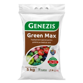 Ingrasamant universal anorganic, Genezis Green Max, granule, pe baza de azot, 5 kg 