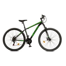 Bicicleta adulti, MTB-HT, Velors 2910A, 29 inch, 21 viteze, frane disc, negru + verde