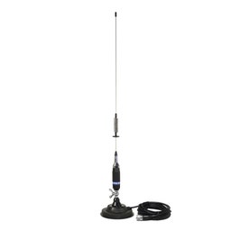 Antena statie radio CB PNI S75, exterior, cu baza magnetica 125 mm + cablu 4 m + mufa PL259, 250 W, impedanta 50 Ohmi, 0.76 m, distanta de comunicare 10 km