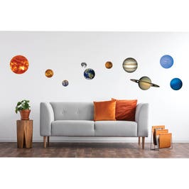 Sticker decorativ perete, camera copii, Planete, PT1277, 60 x 90 cm