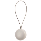 Magneti decorativi perdea si draperie, Pearls, forma rotunda, cu fir metalic de fixare, alb, 4 cm