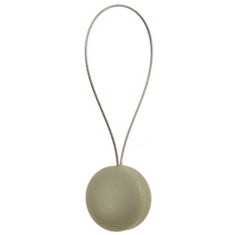 Magneti decorativi perdea si draperie, Pearls, forma rotunda, cu fir metalic de fixare, bej, 4 cm