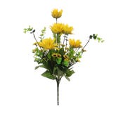 Buchet flori artificiale DZ0056, floarea soarelui, galben, 40 cm