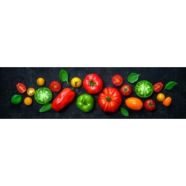 Panou decorativ bucatarie Splashback, compozit, luminescent, SPB 116, fructe si legume, 2000 x 750 x 3 mm