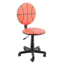 Scaun birou copii US88 Basketball, rotativ, PVC, portocaliu