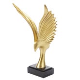 Statueta Bird, Pace / Liniste, Ella Home, rasina, auriu, 26 cm