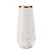 Vaza decorativa Ella Home, Aqua, ceramica, alb, 24.5 cm