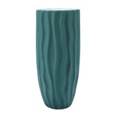 Vaza decorativa Ella Home, Waves, ceramica, verde, 29 cm