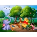 Fototapet vinil 3D, Printdream Pooh si prietenii, 340 x 220 cm