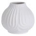 Vaza decorativa Koopman, 95004000, ceramica, alb, 12 x 11 cm